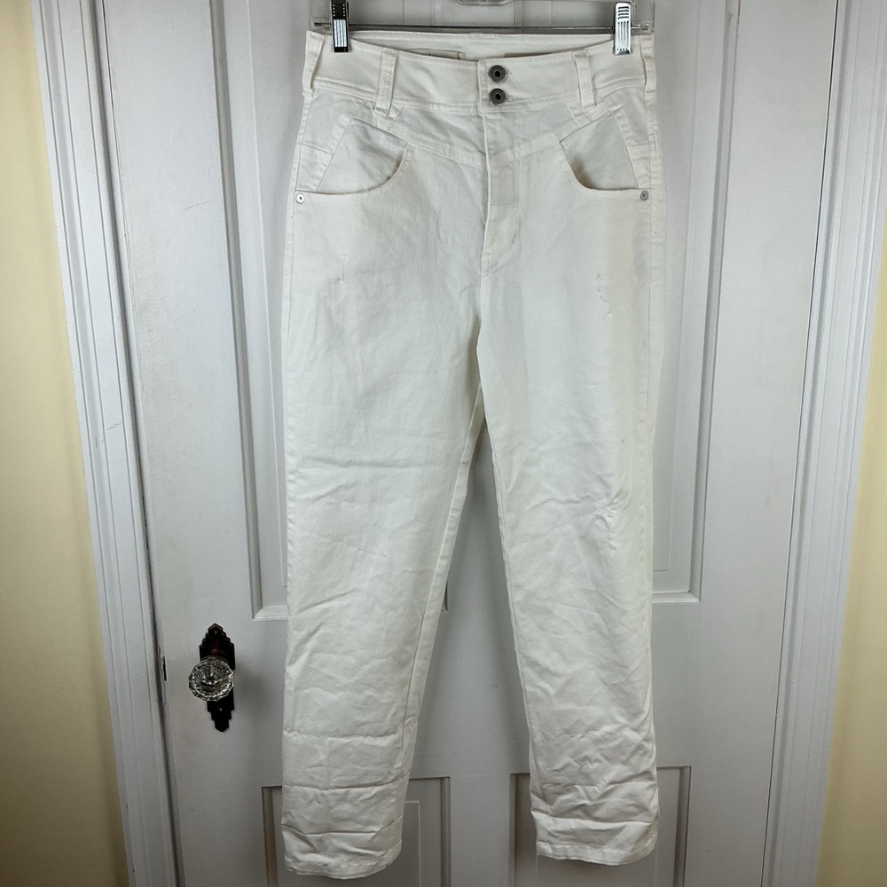 Pilcro and the Letterpress Jeans High Rise Distressed